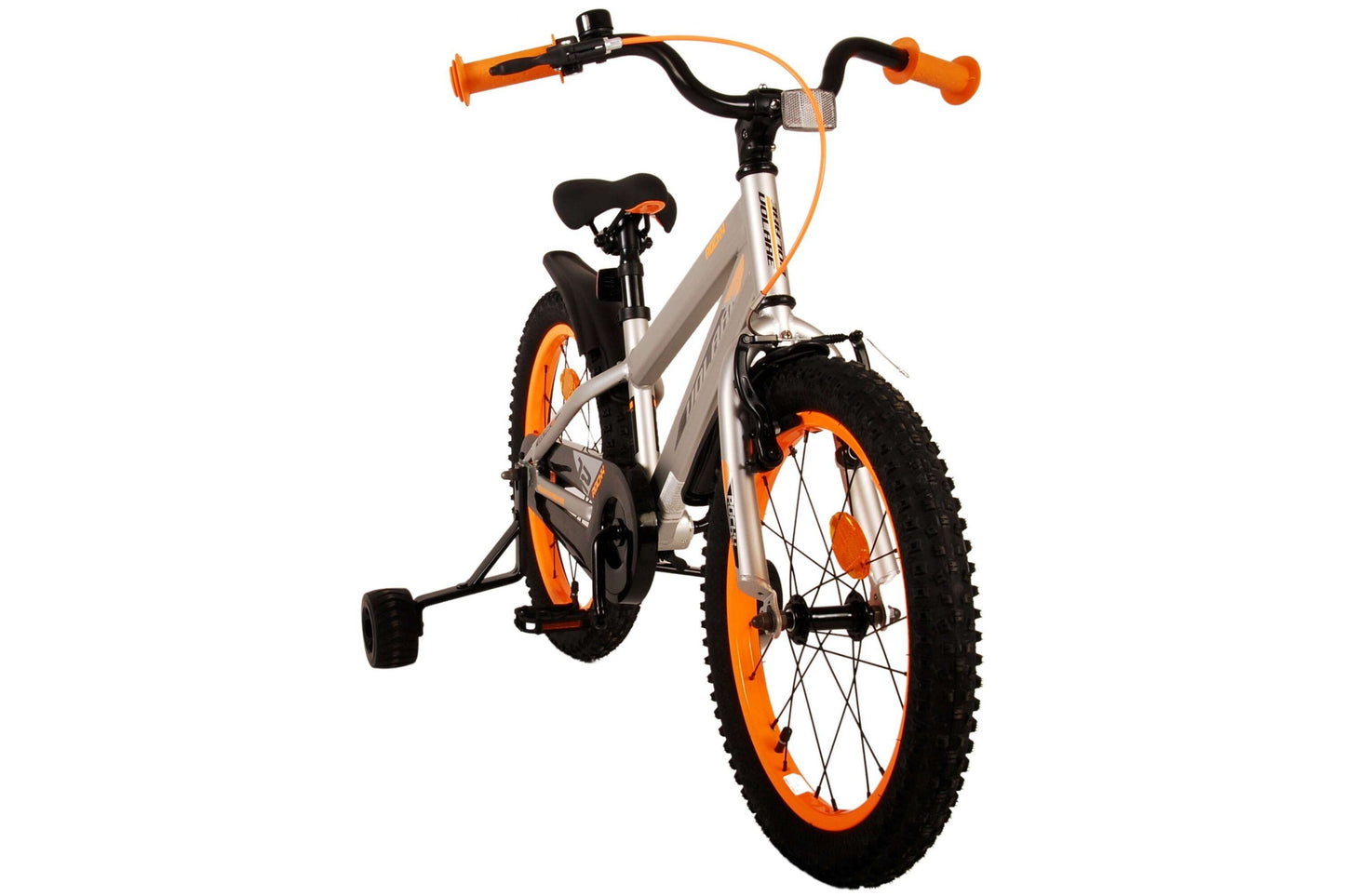 Volare Rocky 18 tum Barncykel Grå, Hand & fotbroms - För barn 4-7 år