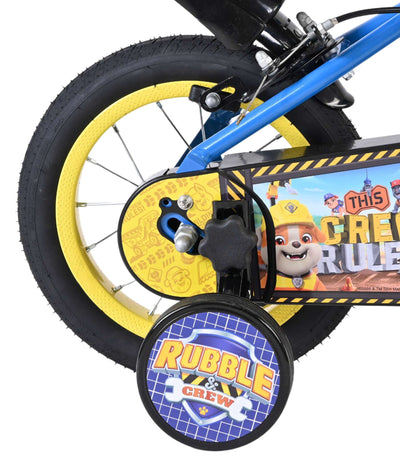 Rubble & Crew Barncykel 12 tum, dubbla handbromsar, Blå - För barn 3-4 år