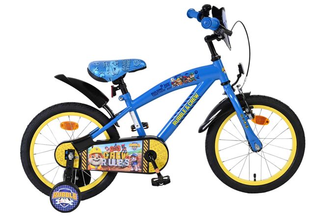 Rubble & Crew Children's Blå 16 tum – Barncykel med stödhjul