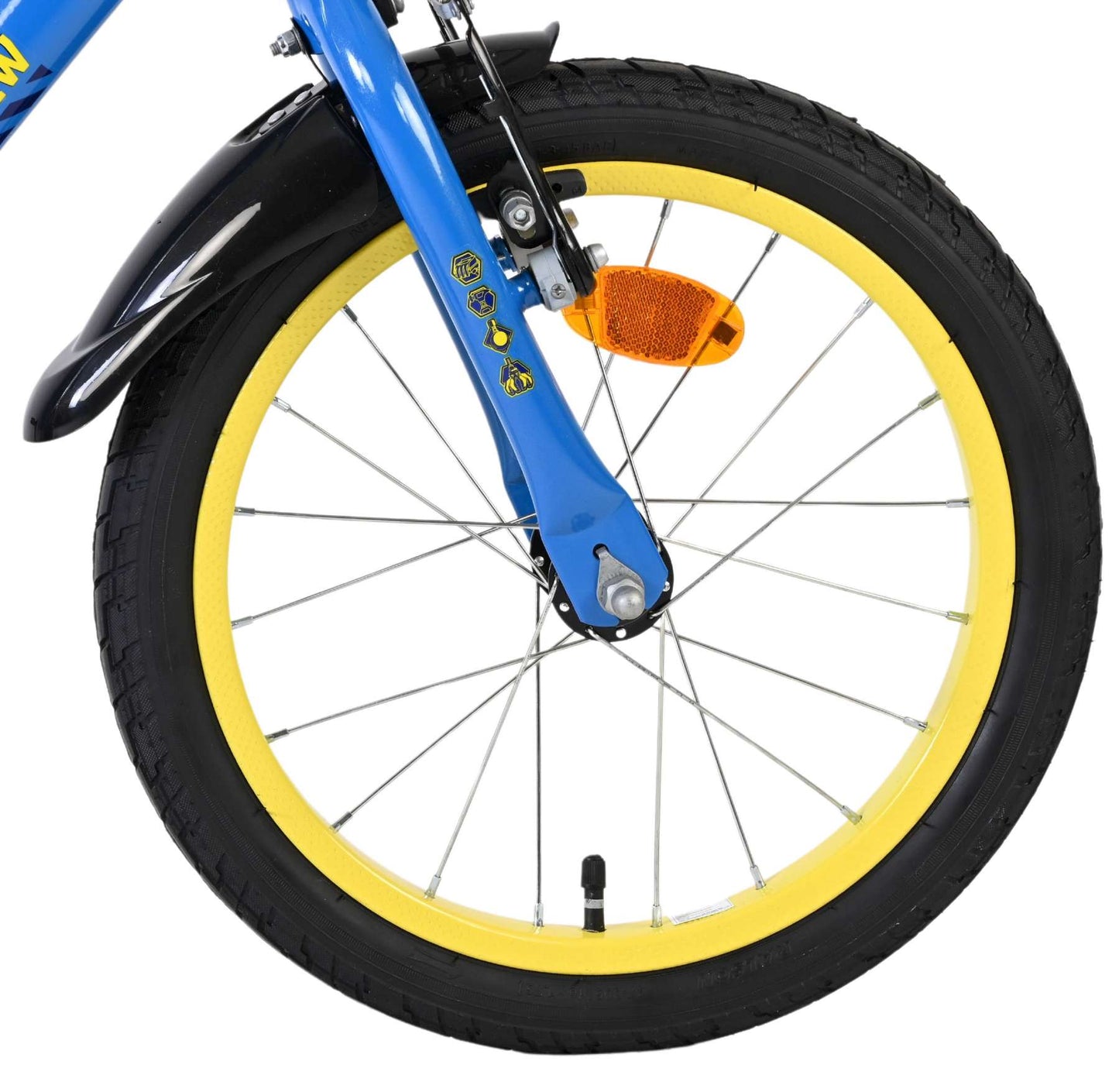 Rubble & Crew Children's Blå 16 tum – Barncykel med stödhjul