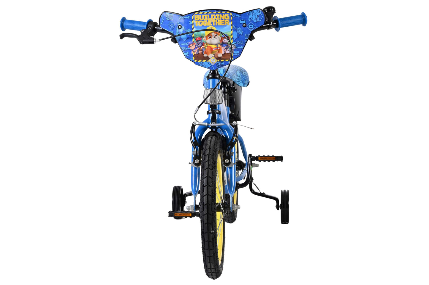 Rubble & Crew 16 Tum Barncykel – Blå med Stödhjul & Handbromsar