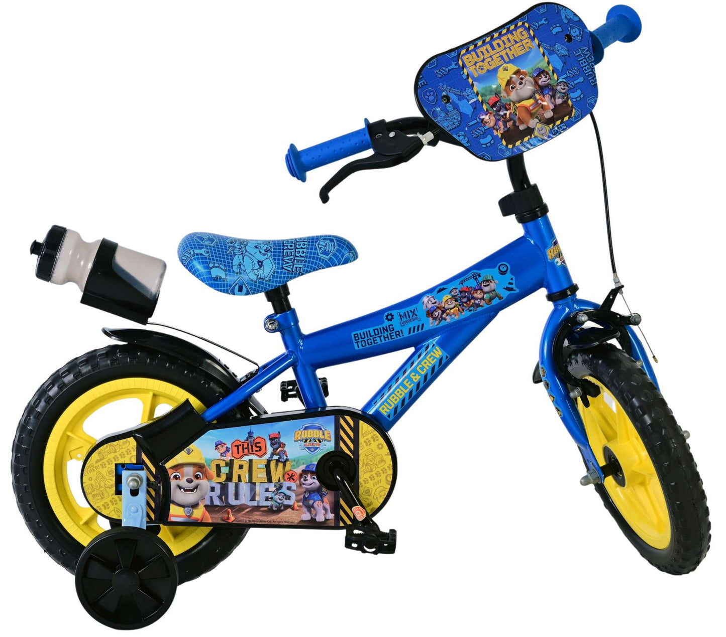 superman Rubble & Crew Kids' 12 tum – Barncykel med stödhjul