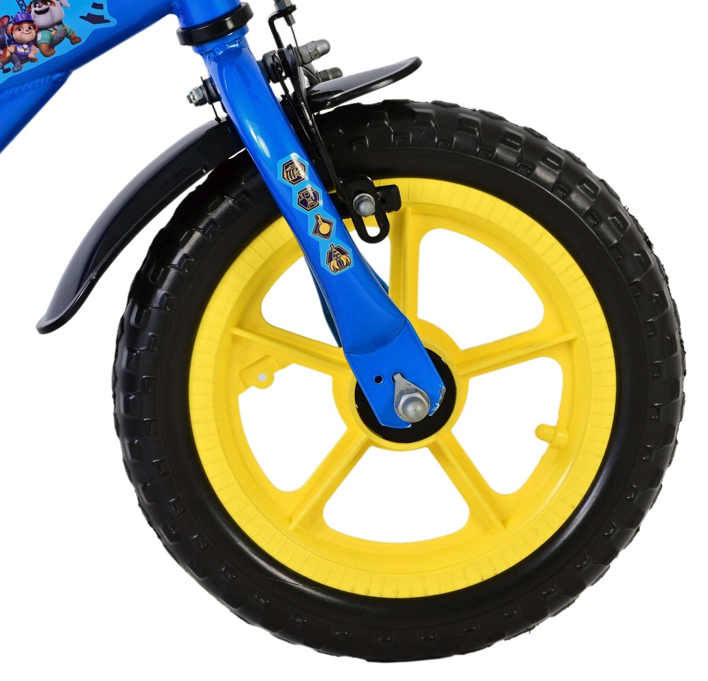 superman Rubble & Crew Kids' 12 tum – Barncykel med stödhjul