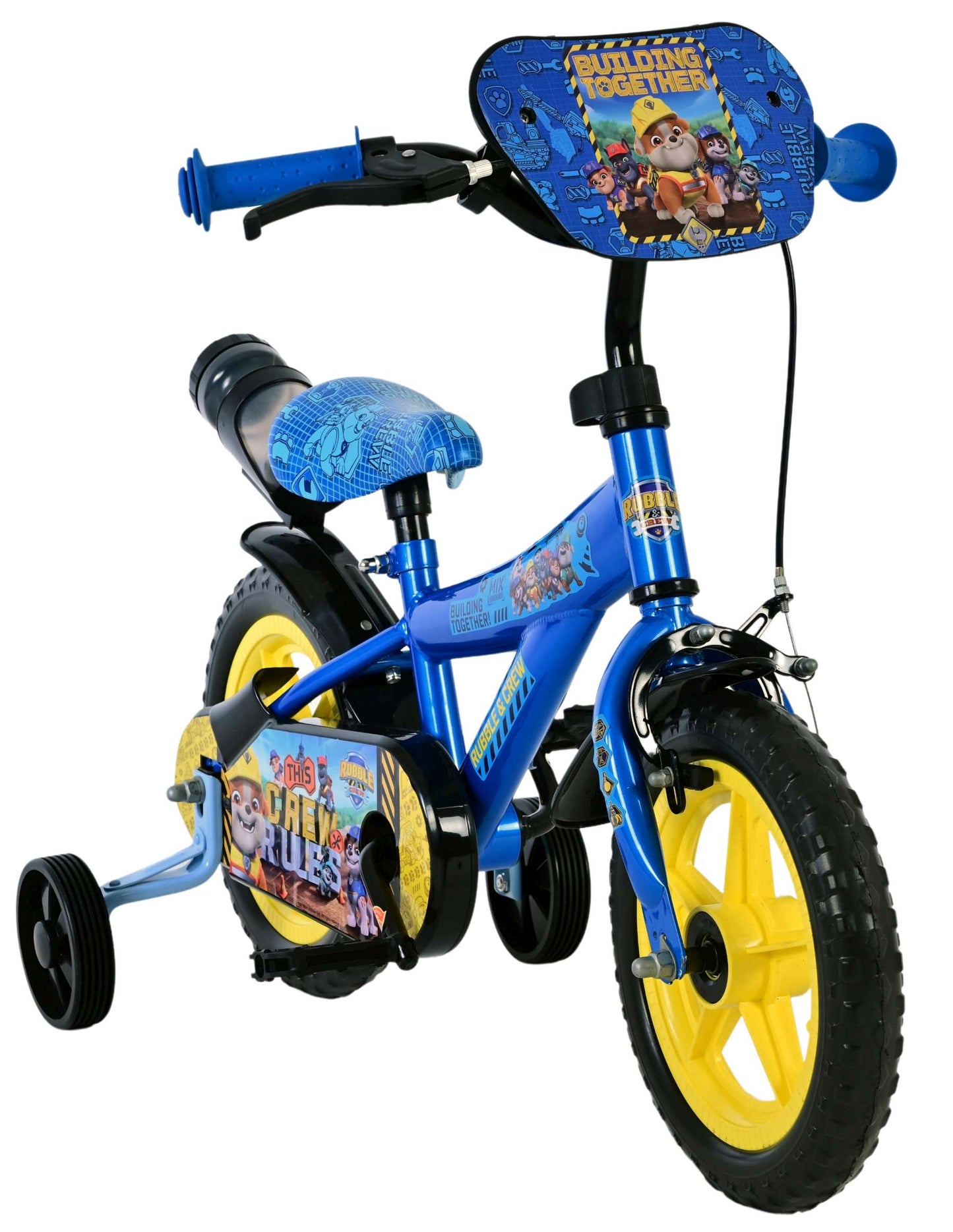 superman Rubble & Crew Kids' 12 tum – Barncykel med stödhjul