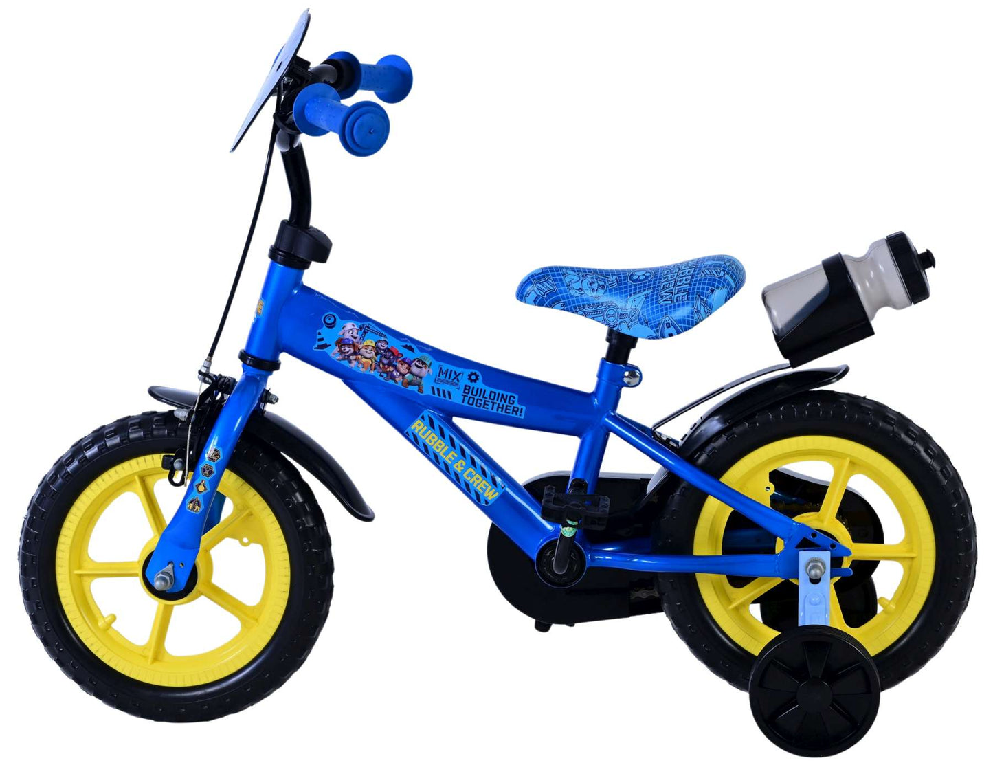 superman Rubble & Crew Kids' 12 tum – Barncykel med stödhjul
