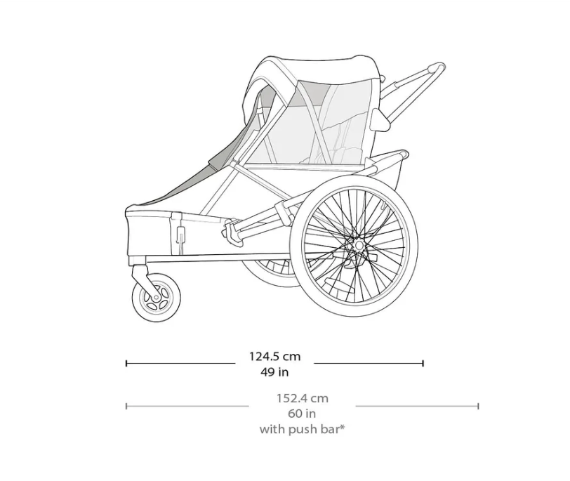 Wike Special Needs Large – Anpassad cykelvagn med promenad- och joggingkit