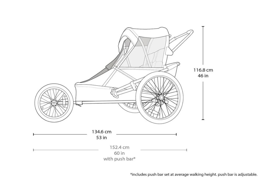 Wike Special Needs Large – Anpassad cykelvagn med promenad- och joggingkit