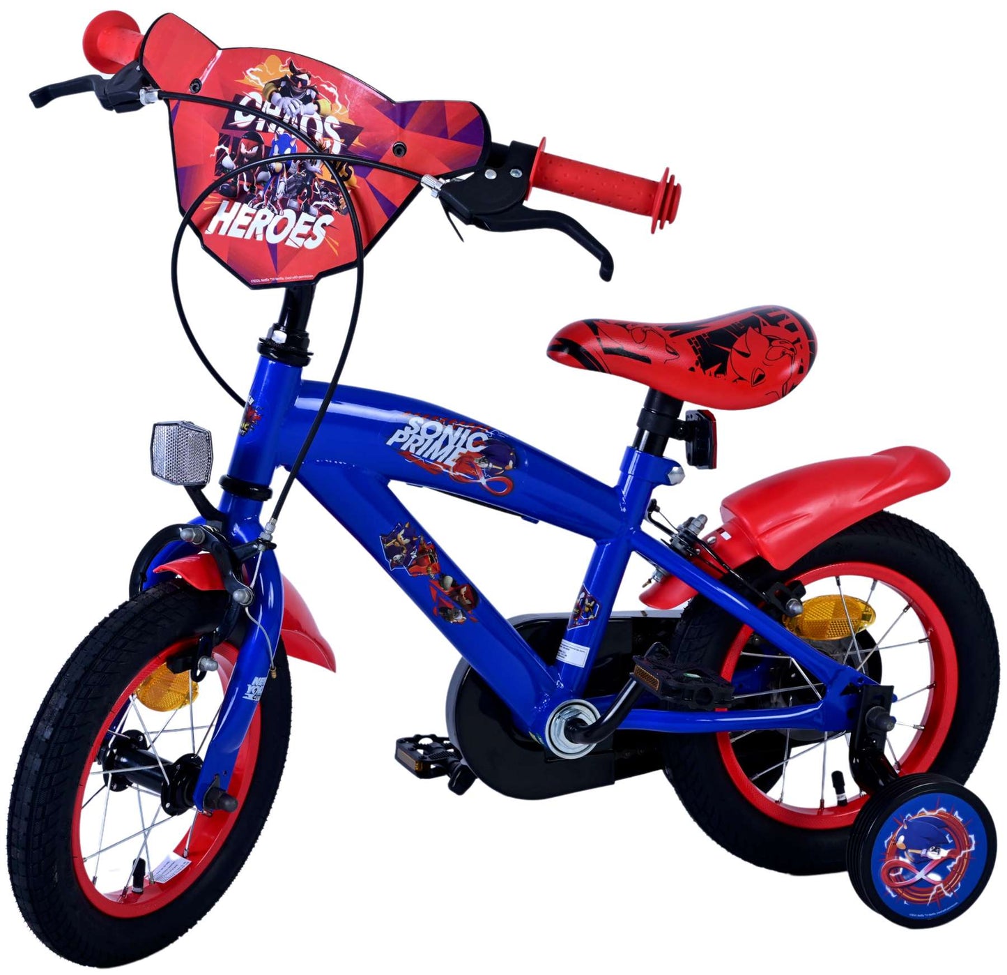 Turbo Crew Kids' Blå 12 tum – Barncykel med två handbromsar