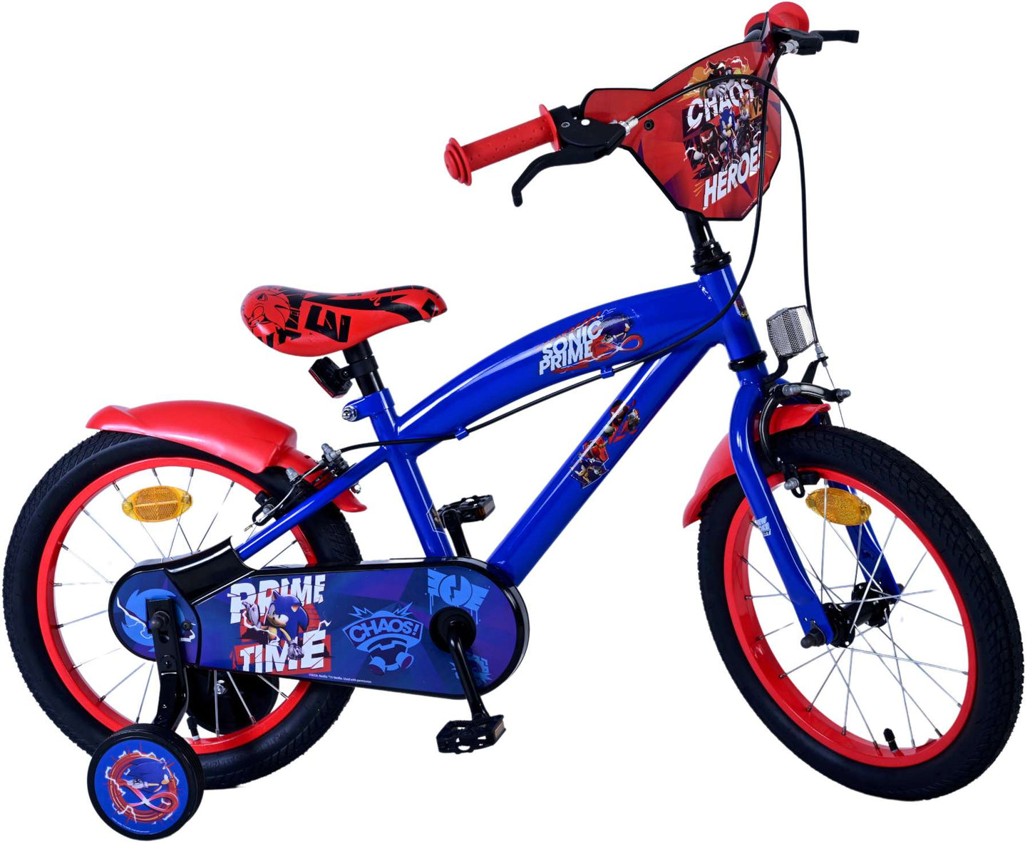 Turbo Crew Kids' Blå 16 tum – Barncykel med två handbromsar