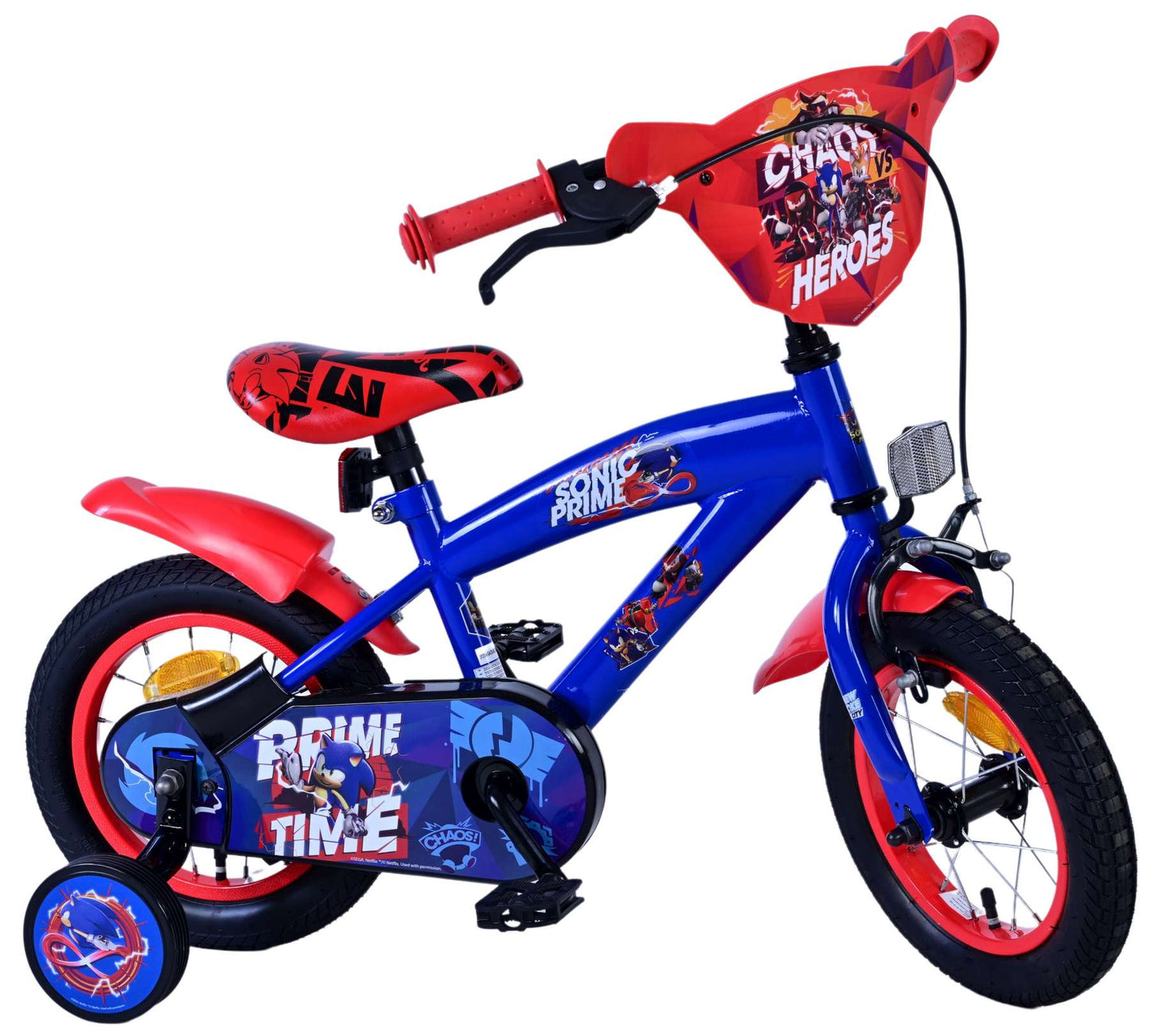 Turbo Crew Kids' Blå 12 tum – Barncykel med stödhjul