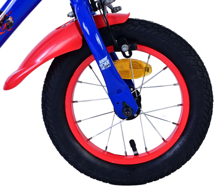 Sonic Prime Barncykel 12 tum, Blå/Röd - Lilla Cykelbutiken