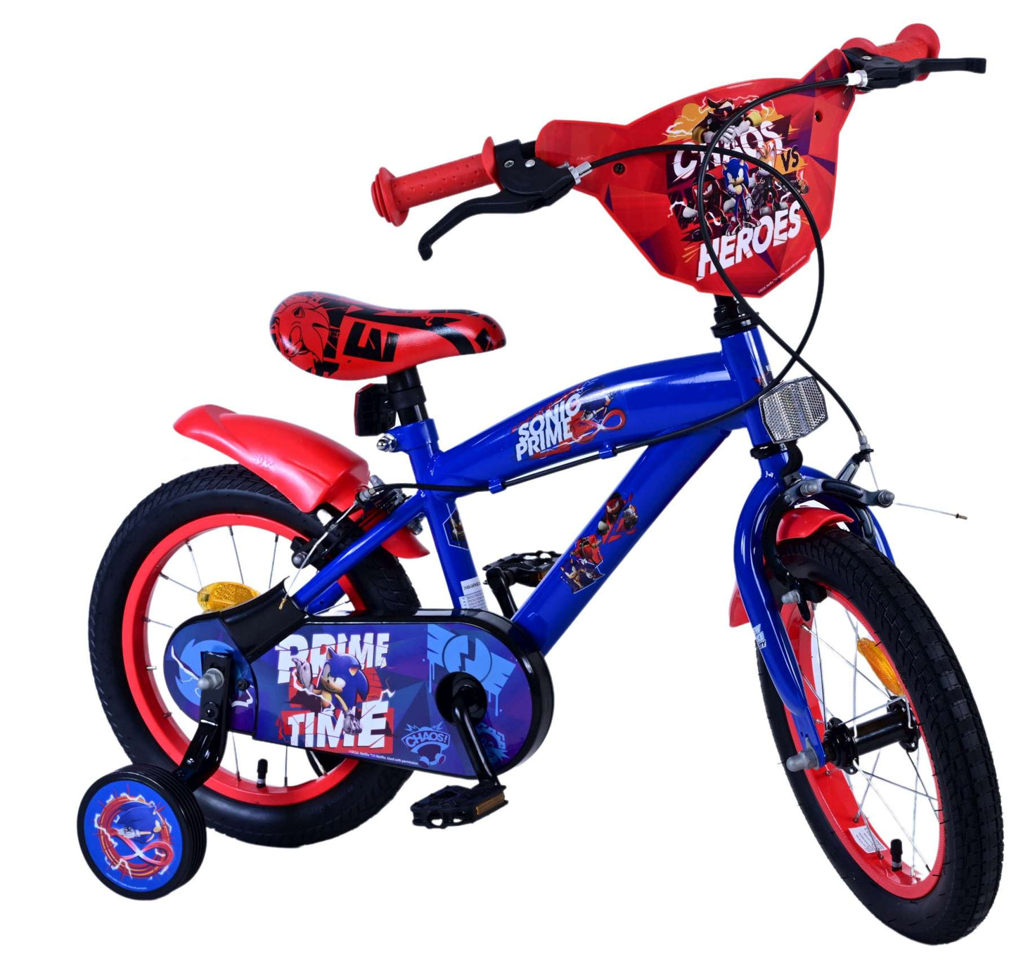 Turbo Crew Kids' Blå 14 tum – Barncykel med två handbromsar
