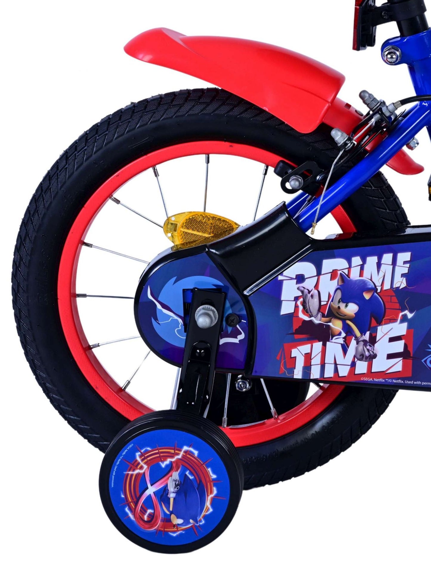 Turbo Crew Kids' Blå 14 tum – Barncykel med två handbromsar