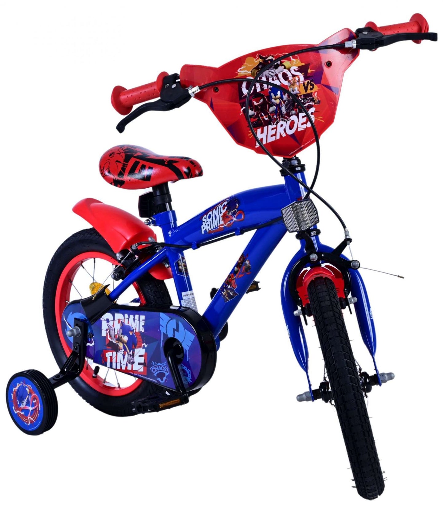 Turbo Crew Kids' Blå 14 tum – Barncykel med två handbromsar