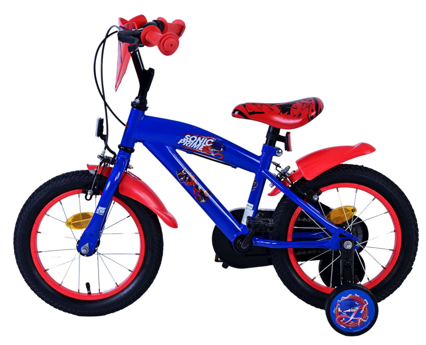 Turbo Crew Kids' Blå 14 tum – Barncykel med två handbromsar