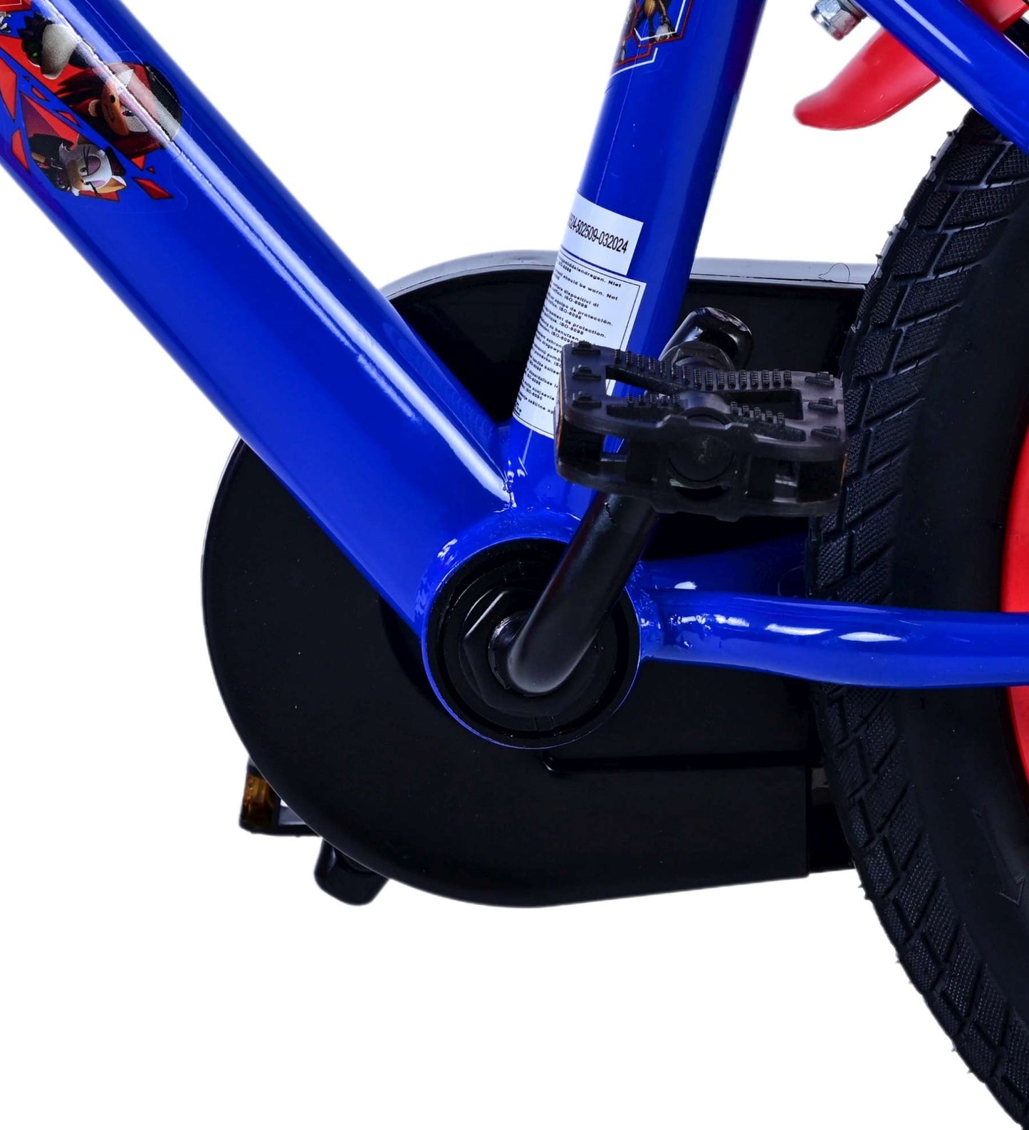 Turbo Crew Kids' Blå 14 tum – Barncykel med två handbromsar