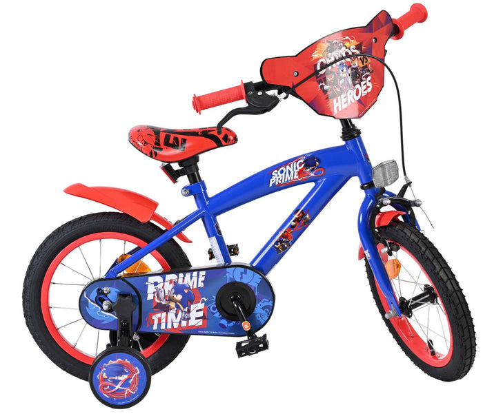 Sonic Prime Barncykel 14 tum, Röd - För barn 5-5 år