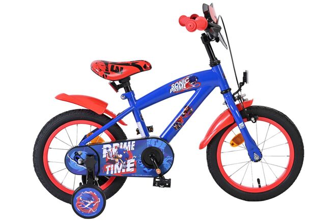 Sonic Prime Barncykel 14 tum, Röd - För barn 5-5 år