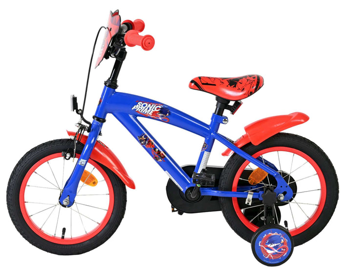 Sonic Prime Barncykel 14 tum, Röd - För barn 5-5 år