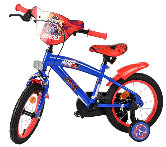 Sonic Prime Barncykel 14 tum, Röd - För barn 5-5 år