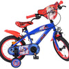 Sonic Prime Barncykel 14 tum, dubbla handbromsar, Röd - För barn 5-5 år