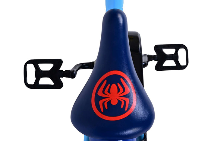 Marvel Spidey 12-tums Barncykel – Blå med Stödhjul, För barn 3-4 år