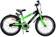 Volare Sportivo Barncykel 20 tum, Grön Två Handbromsar - För barn 6-8 år
