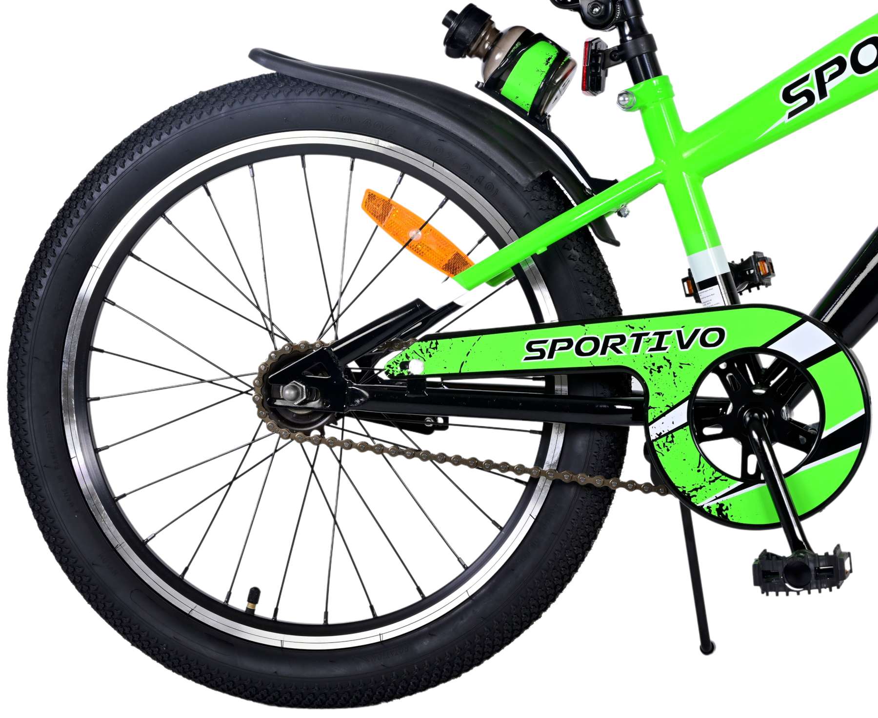 Volare Sportivo Barncykel 20 tum, Grön - Lilla Cykelbutiken