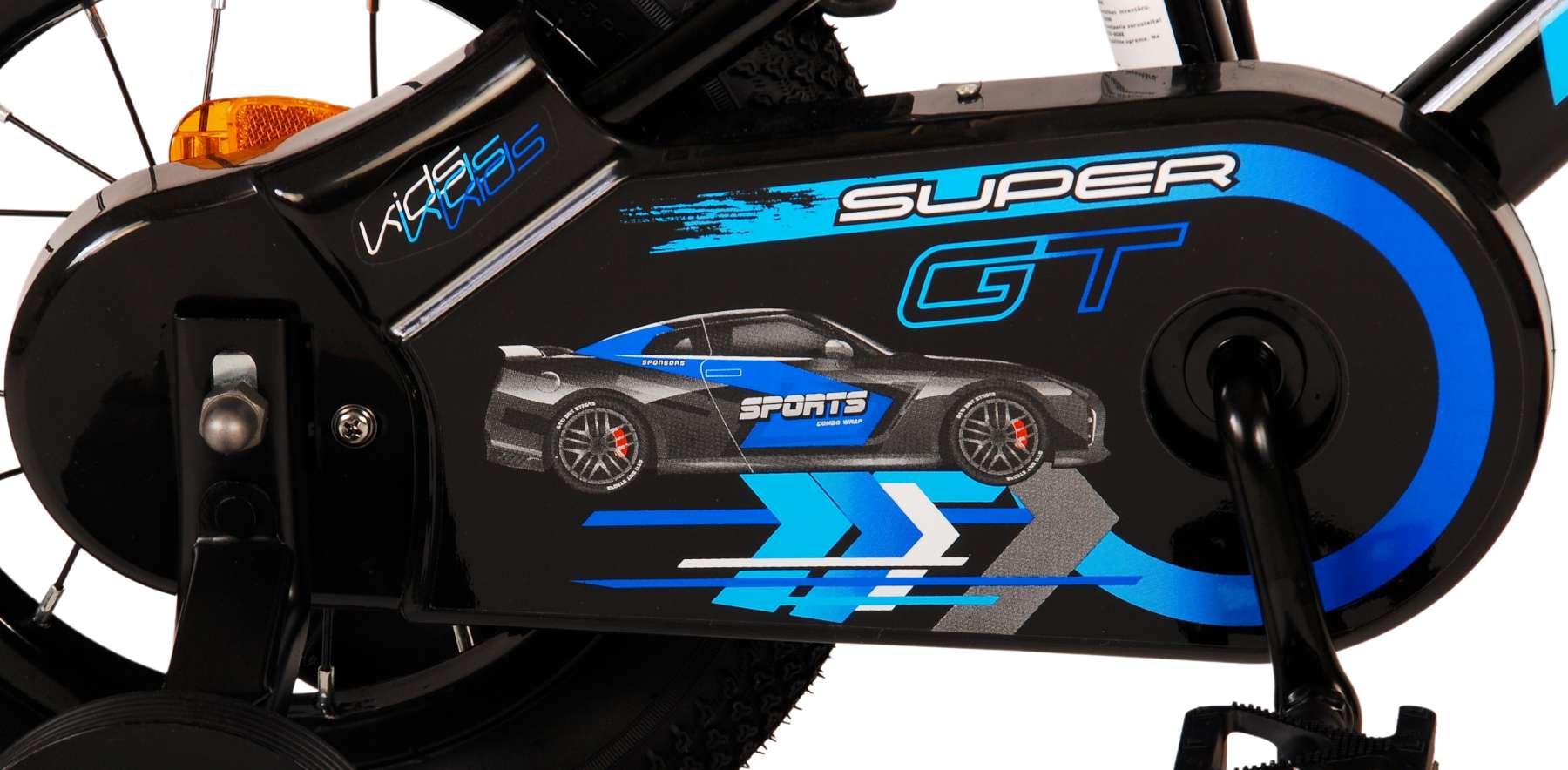 Volare Super GT Barncykel 12 tum, Blå - Lilla Cykelbutiken