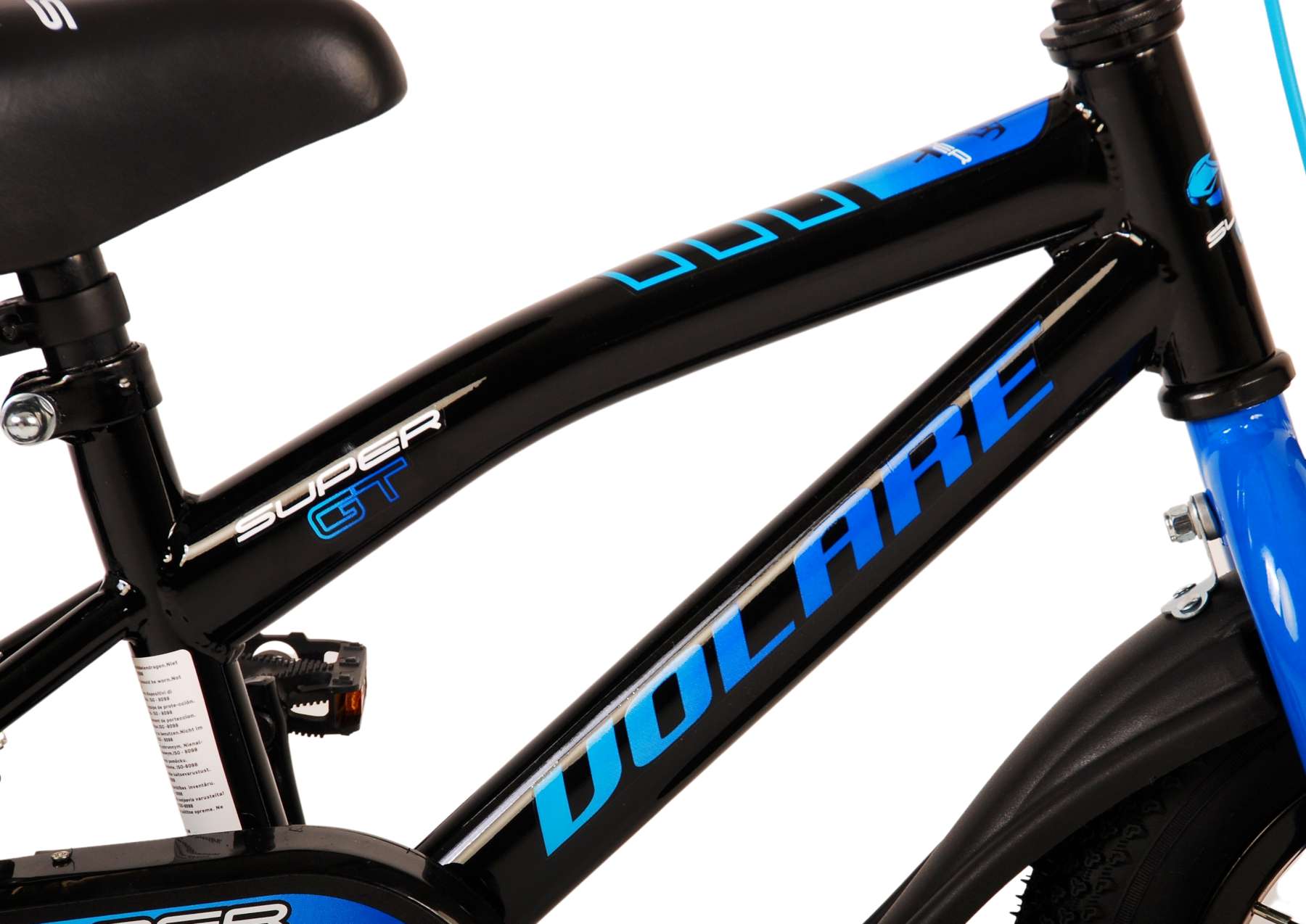 Volare Super GT Barncykel 12 tum, Blå - Lilla Cykelbutiken