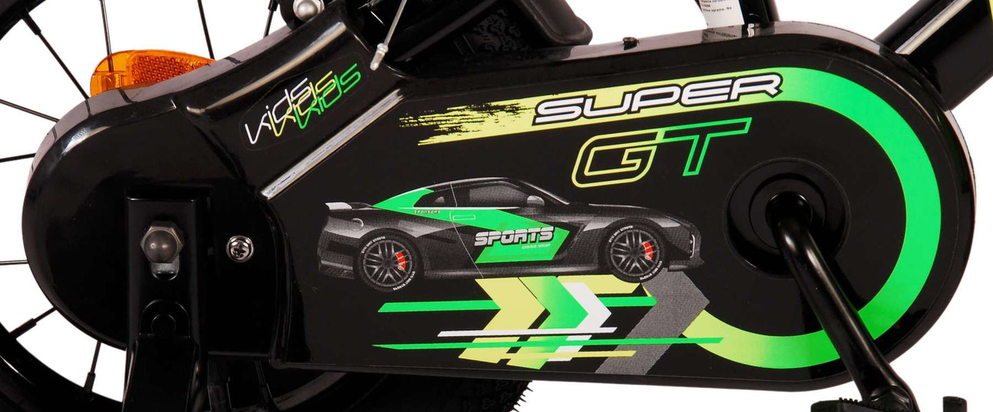 Volare Super GT Grön 12 tum – Barncykel med två handbromsar