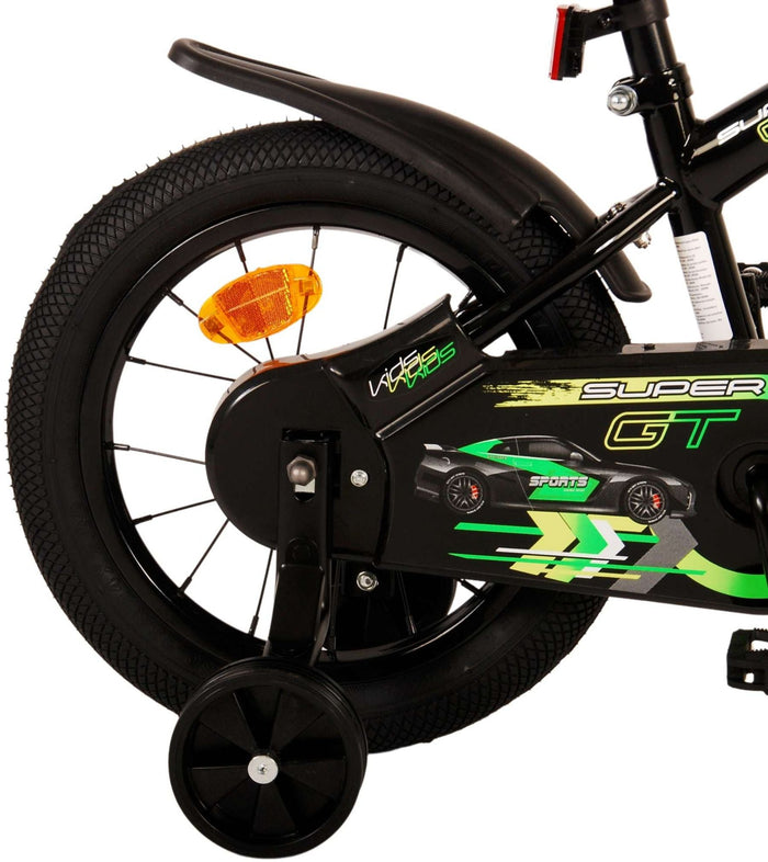 Volare Super GT Barncykel 14 tum, Grön - Lilla Cykelbutiken