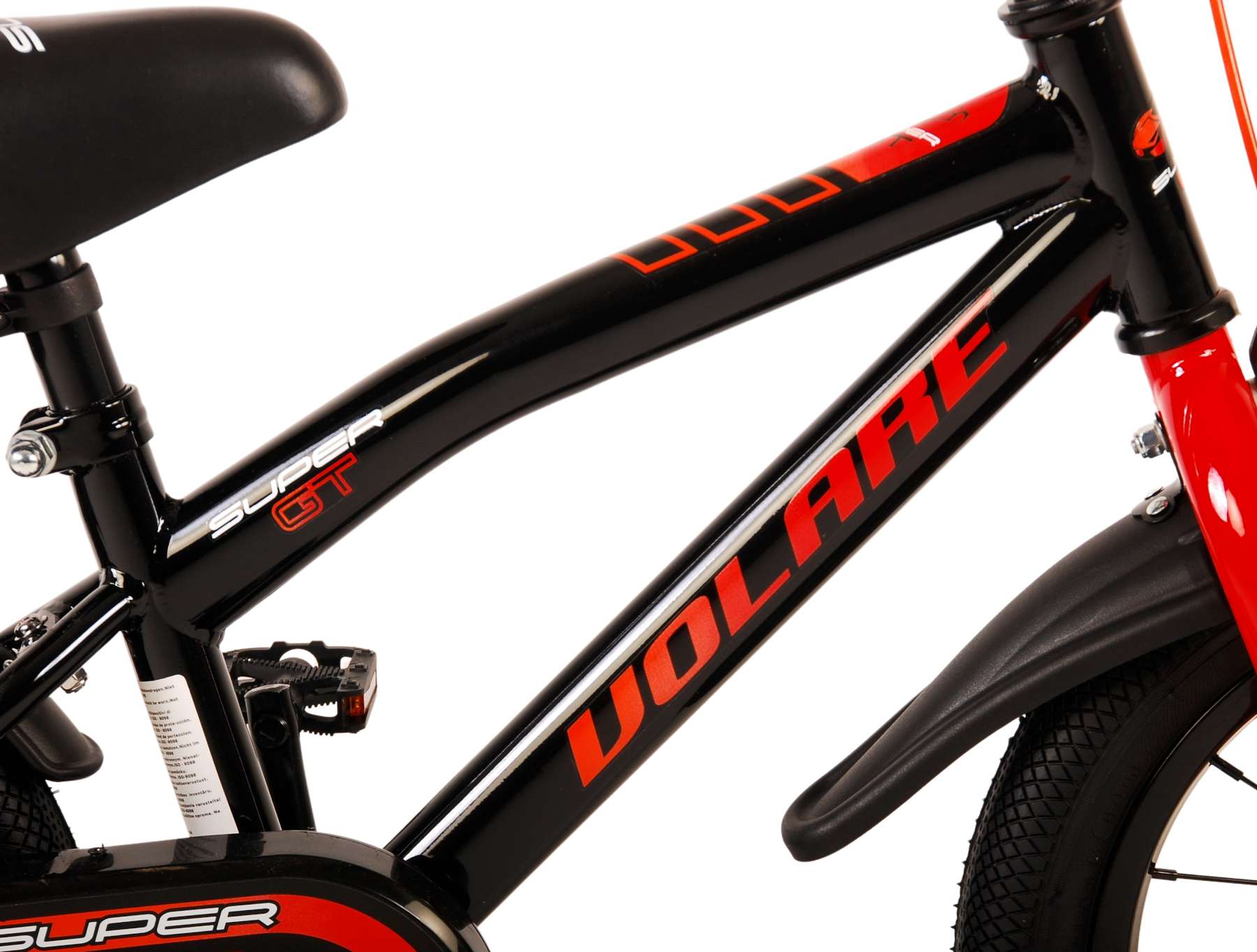 Volare Super GT Barncykel 14 tum, Röd - Lilla Cykelbutiken
