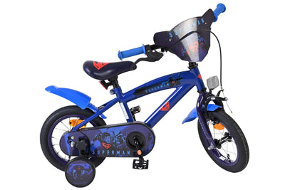 DC Superman 12 tum barncykel med stödhjul, För barn 3-4 år