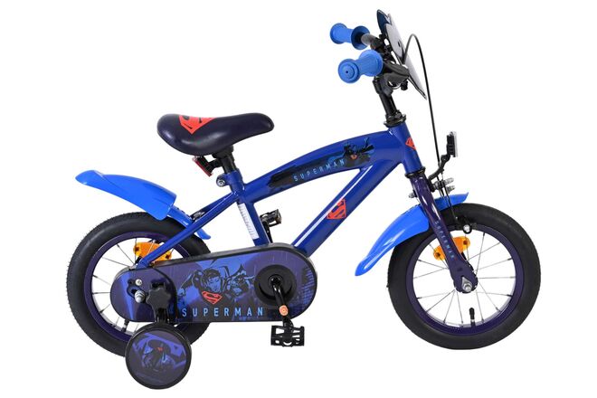 superman Blå 12 tum – Barncykel med stödhjul