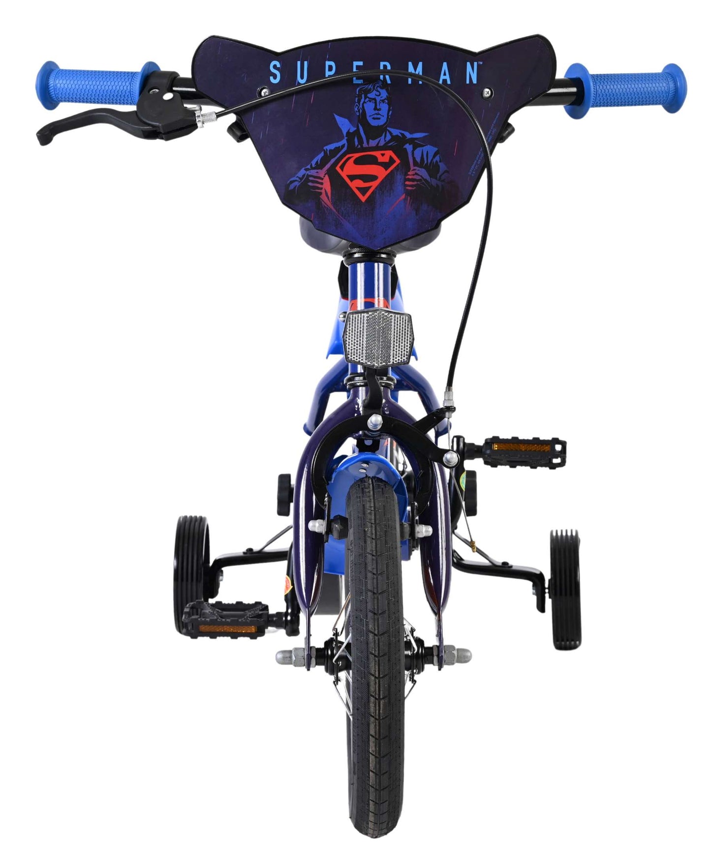 superman Blå 12 tum – Barncykel med stödhjul