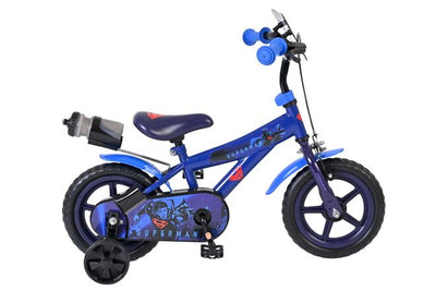Superman Mag Barncykel 12 tum, Blå - För barn 3-4 år
