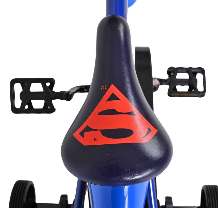 Superman Barncykel 14 tum, Blå - För barn 5-5 år