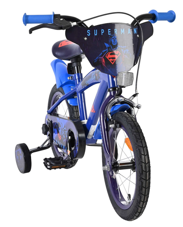 Superman Barncykel 14 tum, Blå - För barn 5-5 år