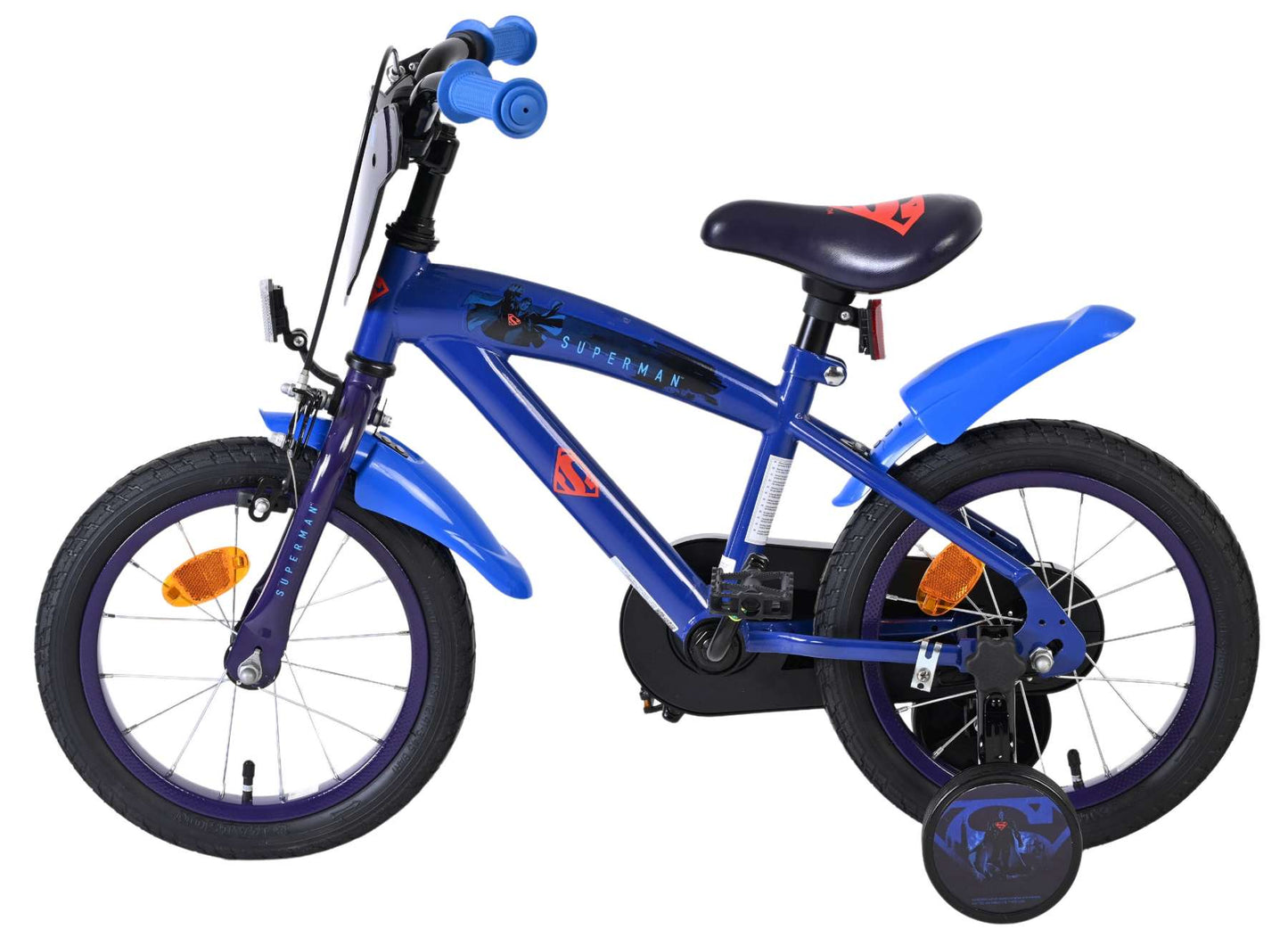 Superman Barncykel 14 tum, Blå - För barn 5-5 år