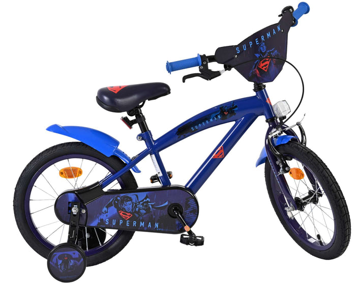 Superman Barncykel 16 tum, Blå - För barn 4-6 år