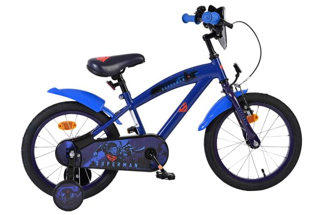 Superman Barncykel 16 tum, Blå - För barn 4-6 år