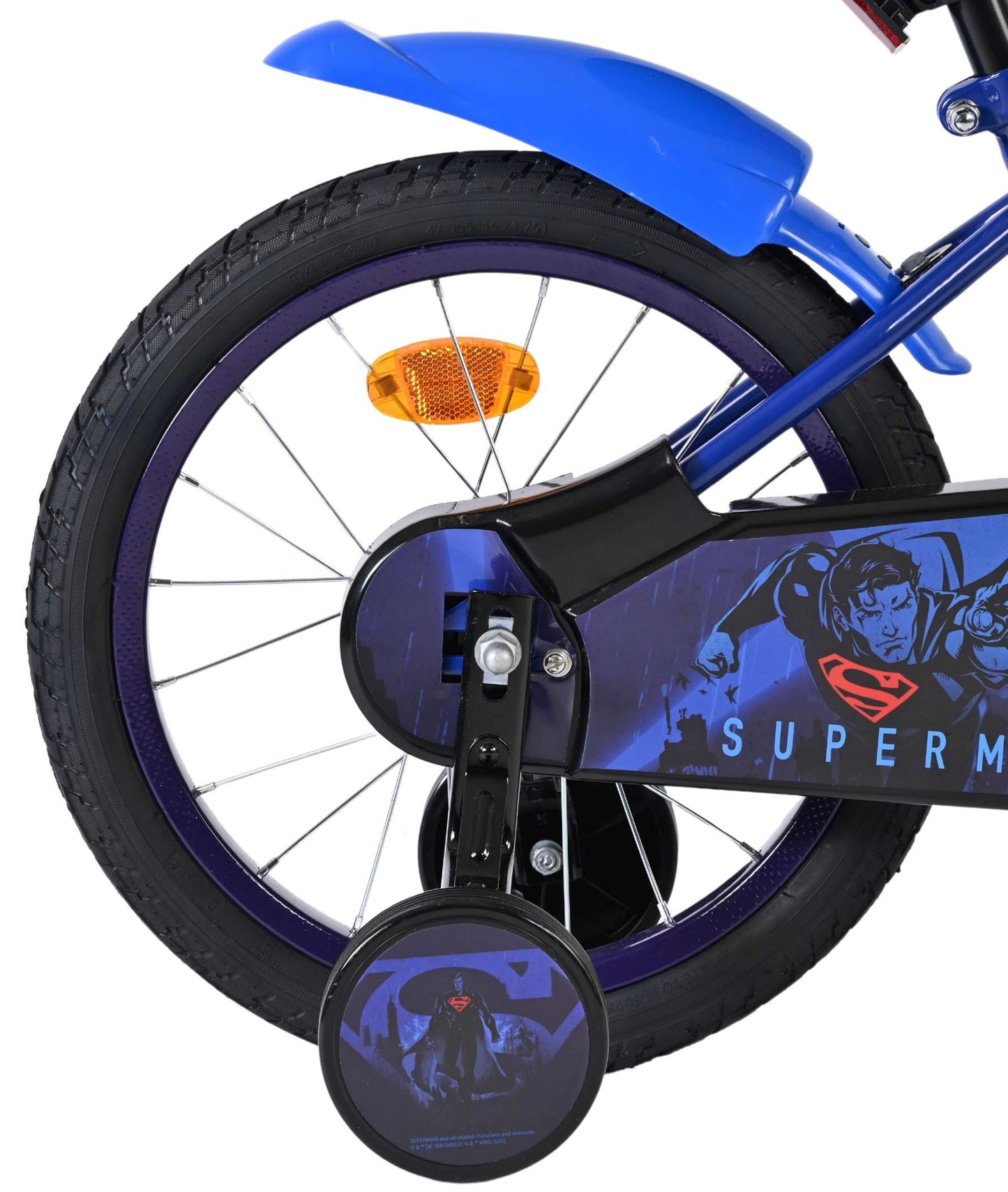 Superman Barncykel 16 tum, Blå - För barn 4-6 år