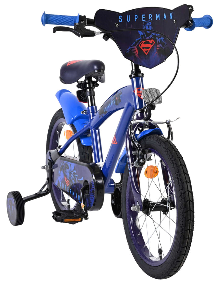 Superman Barncykel 16 tum, Blå - För barn 4-6 år