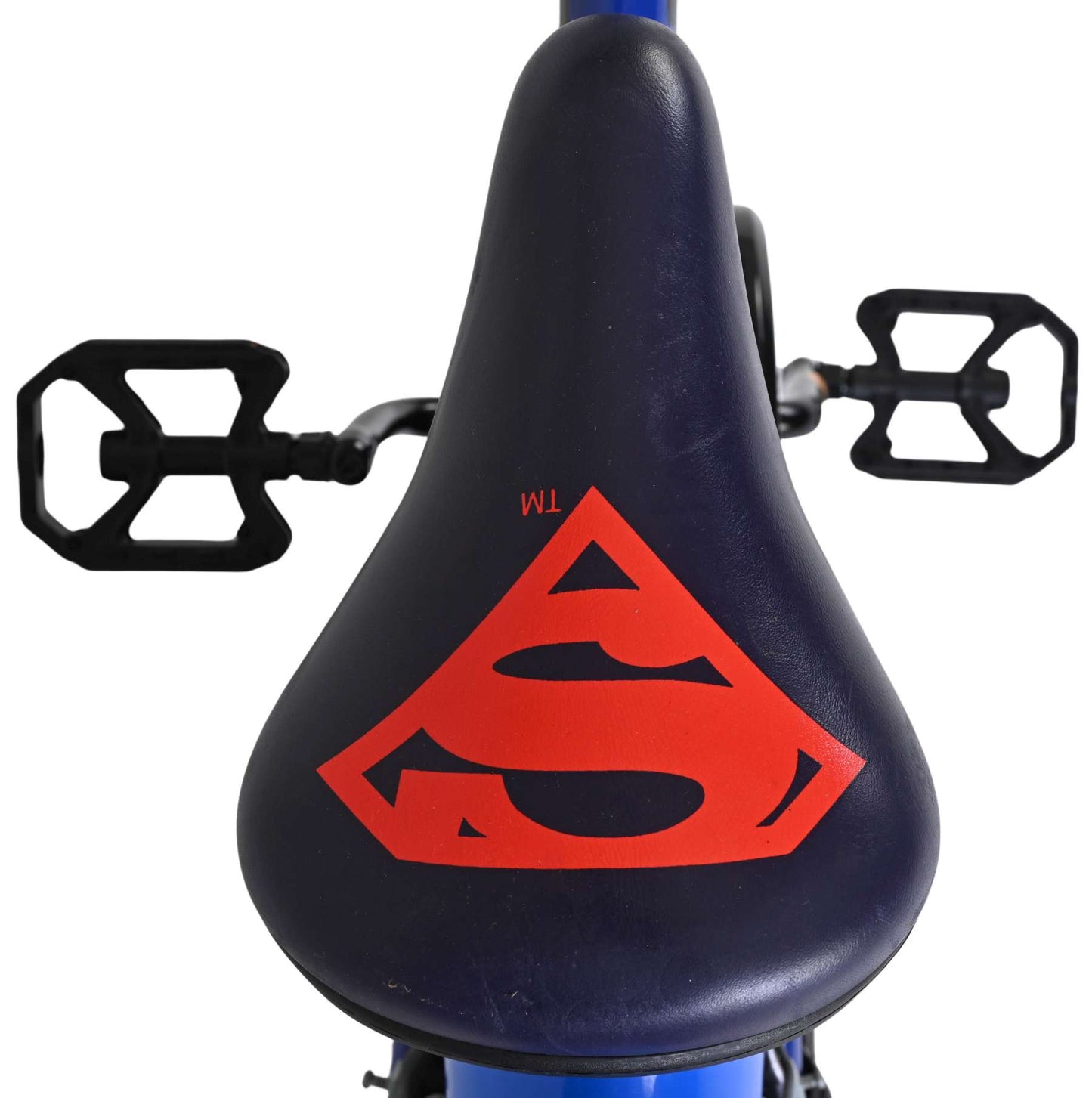 Superman Blue Barncykel 16 tum, dubbla handbromsar, Blå - För barn 4-6 år