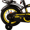 Volare Thombike Barncykel 12 tum, Svart Gul - Lilla Cykelbutiken