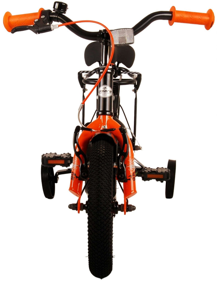 Volare Thombike Barncykel 12 tum, Svart Orange - Lilla Cykelbutiken