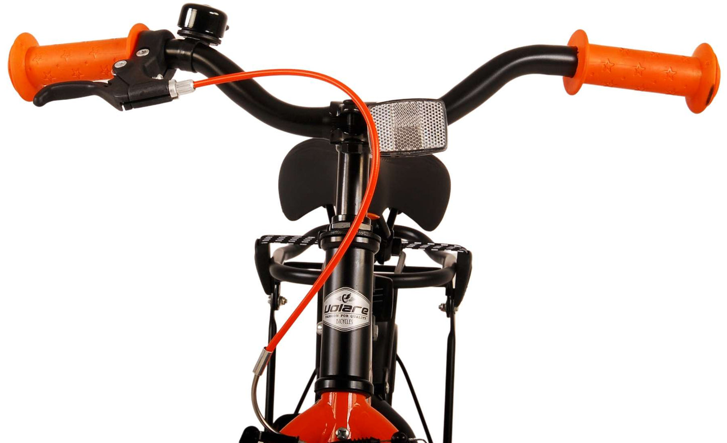 Volare Thombike Barncykel 12 tum, Svart Orange - Lilla Cykelbutiken