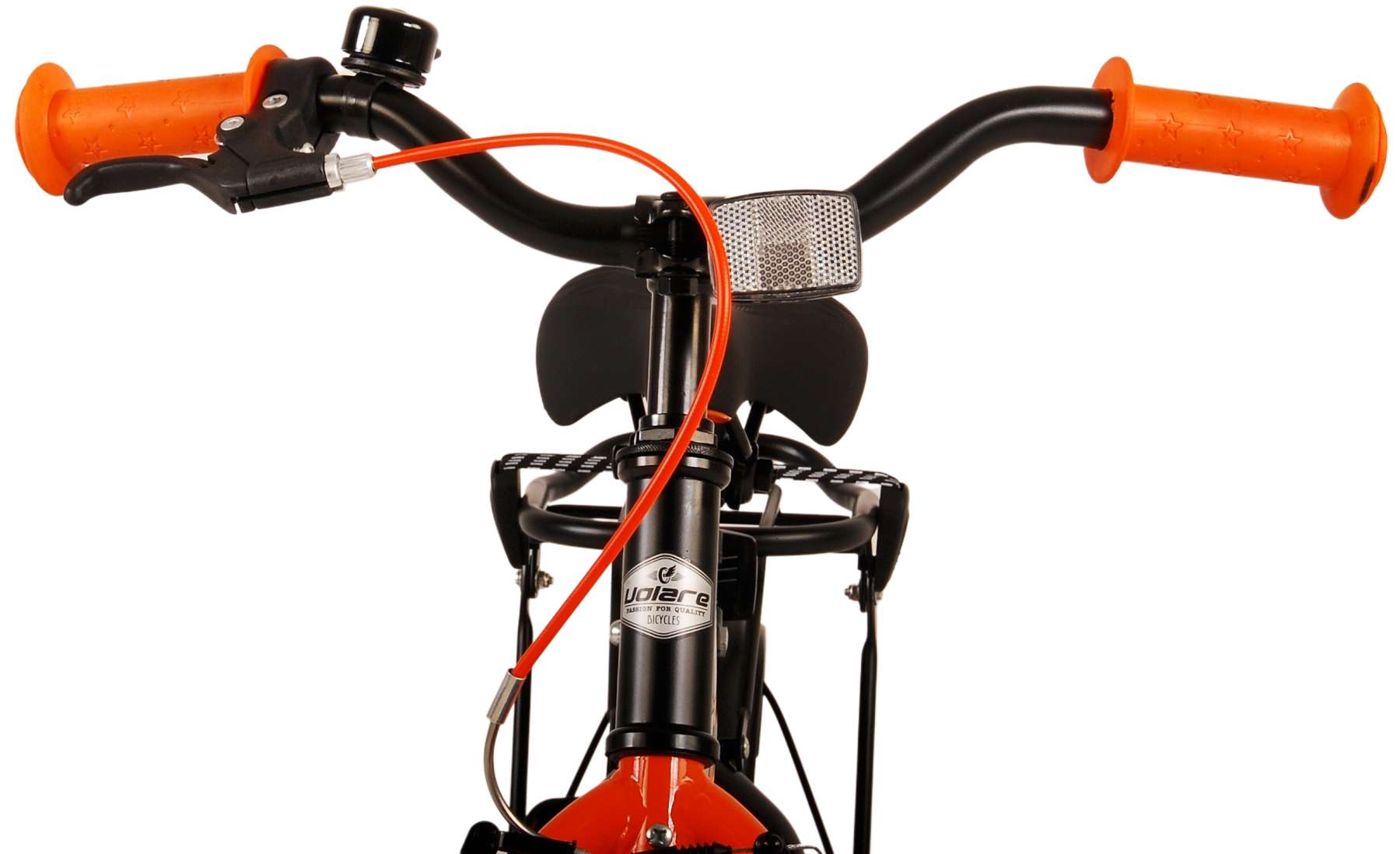 Volare Thombike Barncykel 12 tum, Svart Orange - Lilla Cykelbutiken