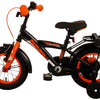 Volare Thombike Barncykel 12 tum, Svart Orange - Lilla Cykelbutiken